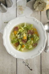 Potato and cabbage soup