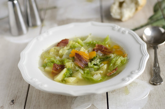 Potato and cabbage soup