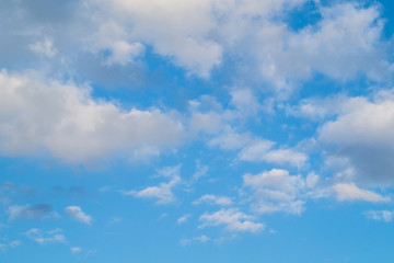 Blue sky with clouds