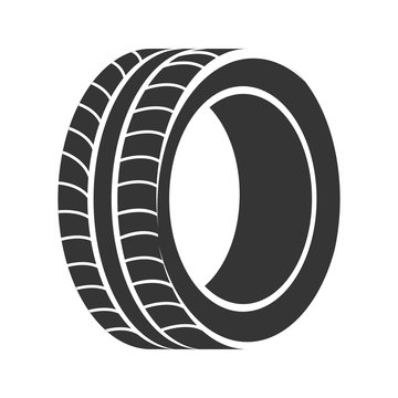 Tire Road Wheel Vector Graphic Icon