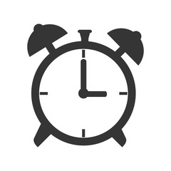 clock time alarm old retro bell hand hour minute ticking vector graphic isolated illustration