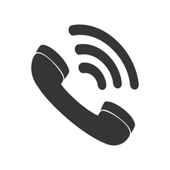 telephone handset talking phone communication line call vector speaker loud graphic isolated and flat illustration