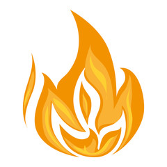 fire flame burn hot heat flaming vector graphic isolated illustration © Gstudio