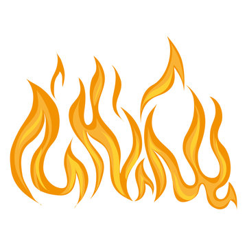 fire flame flaming burn hot heat flaming vector graphic isolated illustration