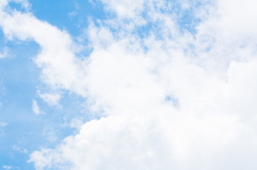 Blue sky with cloud with background daylight, natural sky composition, element of design ,Cloudy blue sky abstract background