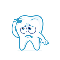 Tooth in pain with cavity