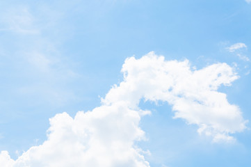 Blue sky with cloud with background daylight, natural sky composition, element of design ,Cloudy blue sky abstract background