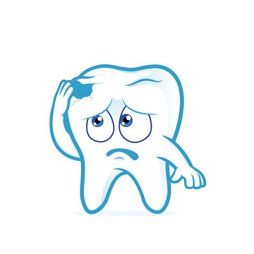 Tooth in pain with cavity