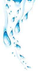 Water drops. Vector illustration.