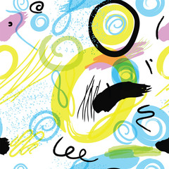 Trendy style geometric elements Memphis