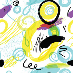 Trendy style geometric elements Memphis