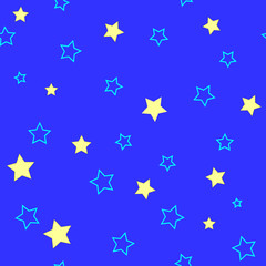 Stars seamless pattern