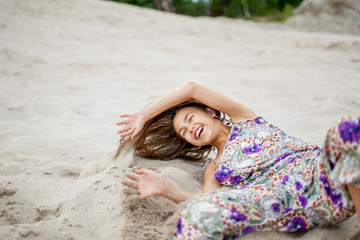 Girl in the sand