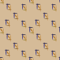 Rectangle color seamless pattern.