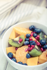 fruit bowl, vintage tonned effect