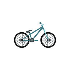 Bike icon in flat style isolated on white background. Riding symbol