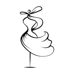 dummy dress hand drawing