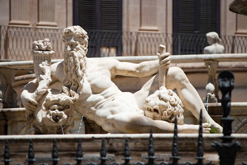 A Statue in Palermo, Sicily