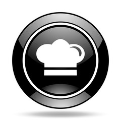cook black glossy icon