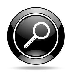 search black glossy icon