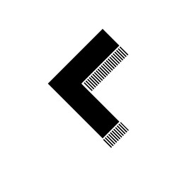 ikona ze wzorku pasków i kresek