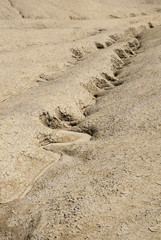Mud Volcanoes - Texture and eruption -Romania, Buzau, Berca