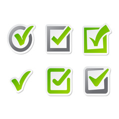 Check box icons vector set.