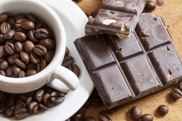 Coffee and chocolate