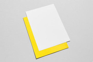 Branding / Stationery Mock-Up - Yellow & White - Letterhead (A4)