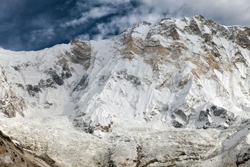 Annapurna. Mount Annapurna from Annapurna base camp