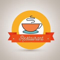 cup coffee restaurant icon vector illustration graphic