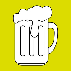 cup glass beer icon vector illustration graphic