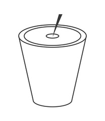 flat design single candle icon vector illustration