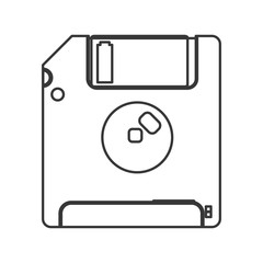 flat design Floppy disk icon vector illustration