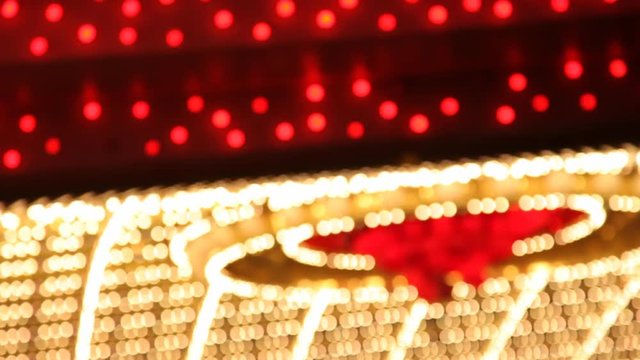 lights and neon from las vegas at night