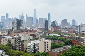 Fototapeta na wymiar Aerial View of Lower Manhattan