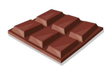 flat design candy chocolate bar icon vector illustration