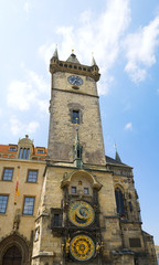 Famous Astronomical Clock in the Prague old Town Hall