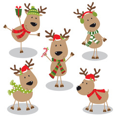 Collection of reindeer design