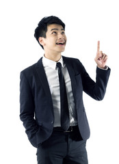 cheerful businessman portrait