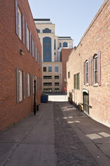 Street alley in old Sacramento California.