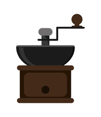 flat design coffee grinder icon vector illustration