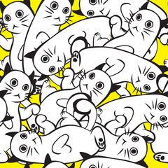 Fototapeta premium seamless cats pattern