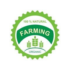 Farming logo natural vector design