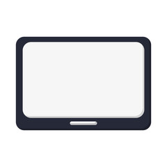 flat design single tablet icon vector illustration