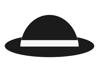 flat design single hat icon vector illustration