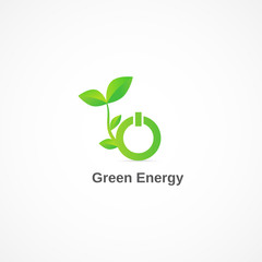 Green Energy Button.