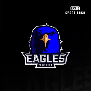 Modern professional eagle logo for a sport team.