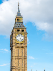 Fototapeta na wymiar Big ben clock tower in London