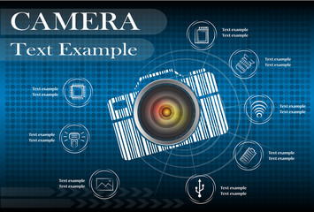 camera and Video icons ,Illustration eps 10
